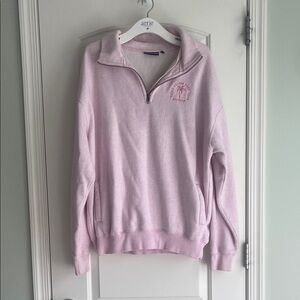 QuietStorm Key West Women's Light Pink Half-Zip Sweatshirt
